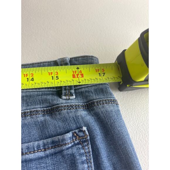 Ann Taylor The Slim Boyfriend Raw Edge Hem Frayed Ankle Mid Rise Size 12 - Picture 7 of 8